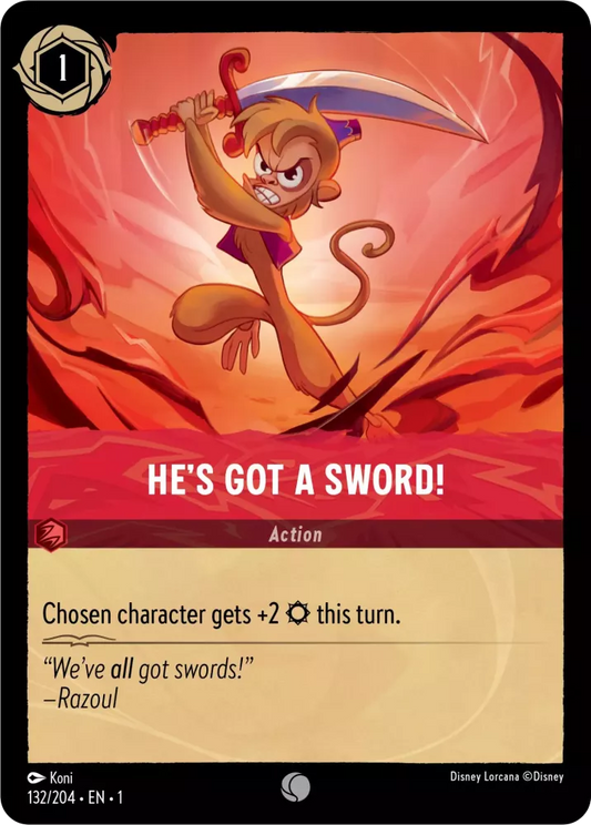 Set 1-132 | He's Got a Sword! |  Common