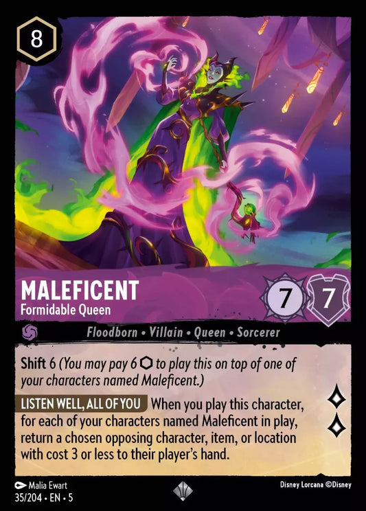 Set 5-035 | Maleficent - Formidable Queen | Super Rare