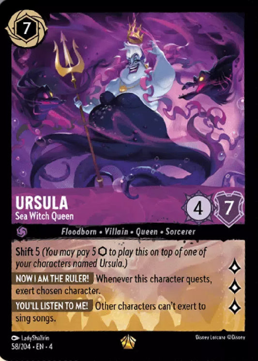 Set 4-058 | Ursula - Sea Witch Queen | Legendary