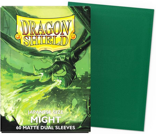 Dragon Shield - 60 Matte Dual Sleeves - Might - Japanese Size