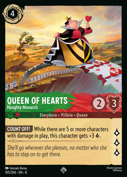 Set 8-105 | Queen of Hearts - Haughty Monarch | Super Rare