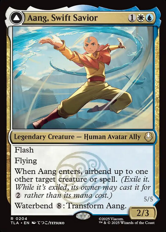 TLA-0204 | Aang, Swift Savior // Aang and La, Ocean's Fury | EN  | - | Non-Foil