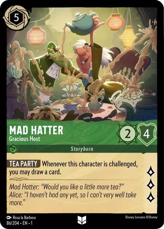Set 1-086 | Mad Hatter - Gracious Host |  Uncommon