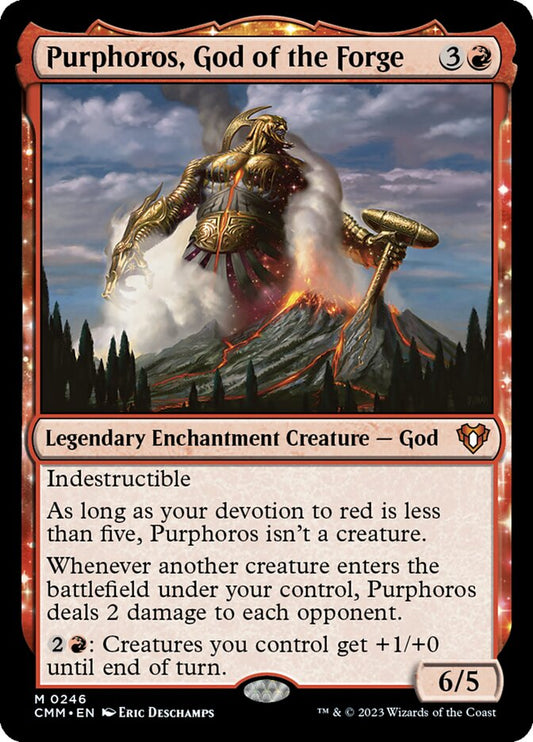 CMM-0246 | Purphoros, God of the Forge | EN  | - | Non-Foil