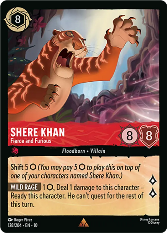 Set 10-128 | Shere Khan - Fierce and Furious | Rare