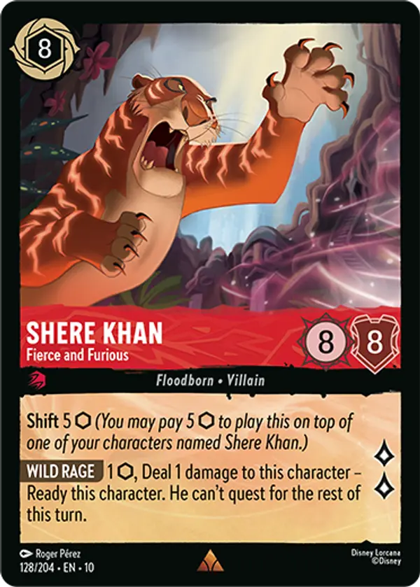 Set 10-128 | Shere Khan - Fierce and Furious | Rare