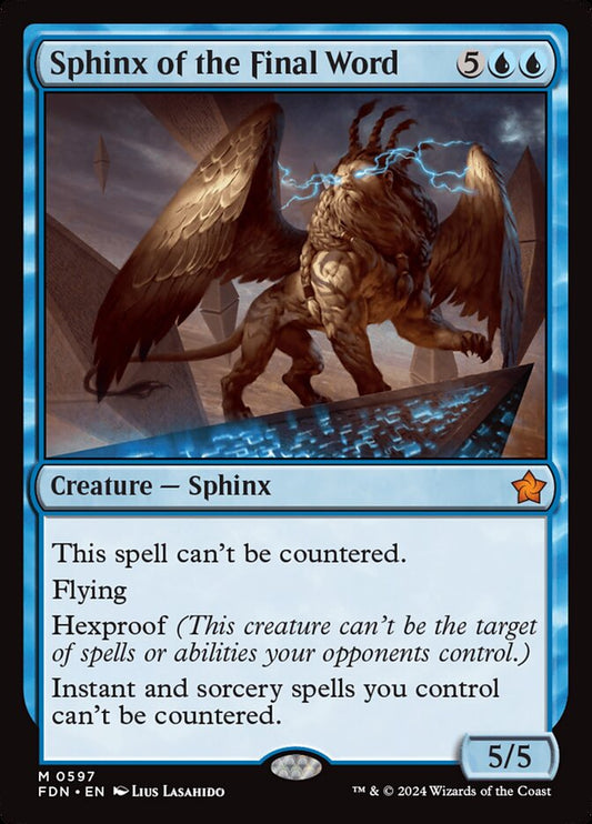 FDN-0597 | Sphinx of the Final Word | EN  | - | Non-Foil