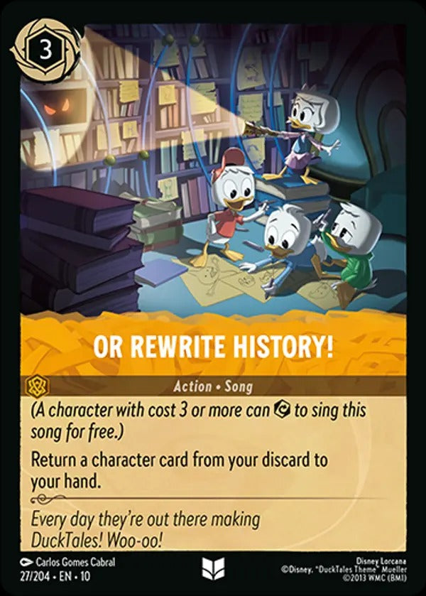 Set 10-027 | Or Rewrite History! | Uncommon