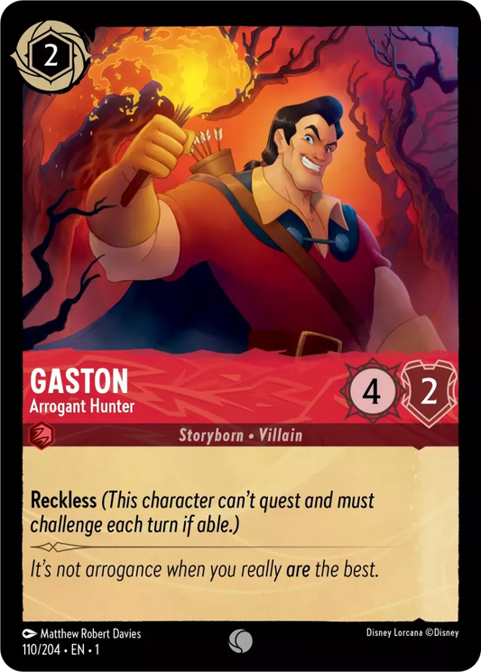 Set 1-110 | Gaston - Arrogant Hunter |  Common
