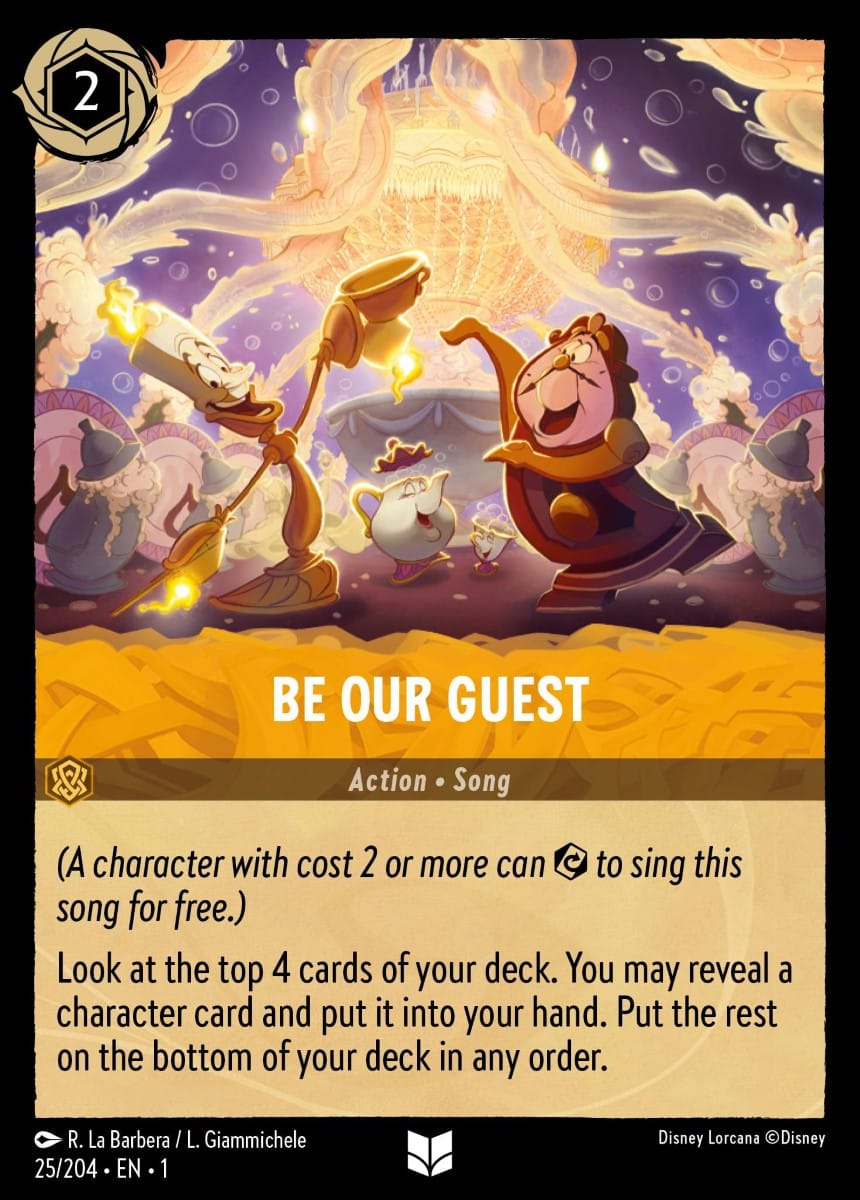 Set 1-025 | Be Our Guest |  Uncommon