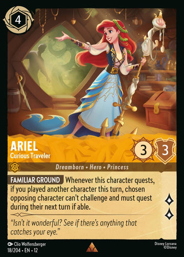 Set12-018 | Ariel – Curious Traveler | Rare | Foil