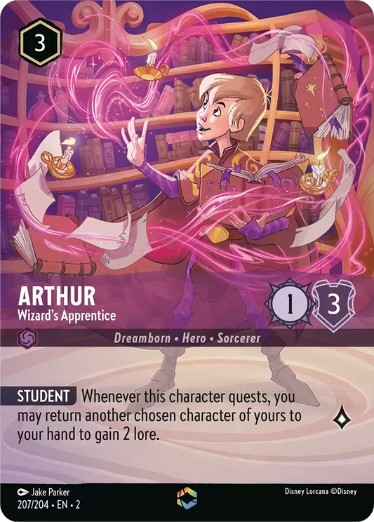 Set 2-207 | Arthur - Wizard's Apprentice | Enchanted
