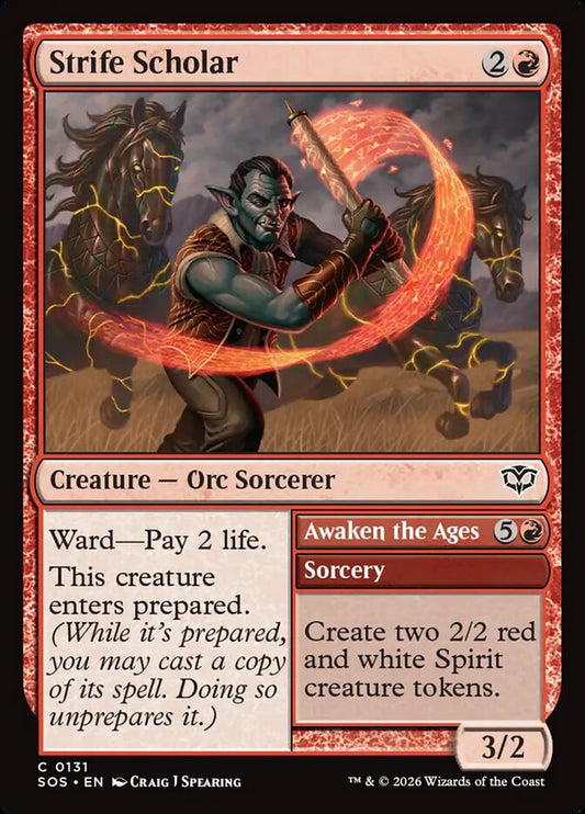 SOS-131 Strife Scholar // Awaken the Ages -EN- C (Foil)