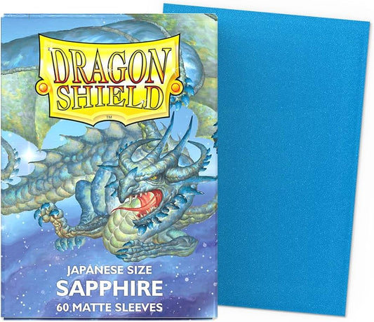 Dragon Shield - 60 Matte Sleeves - Sapphire- Japanese Size