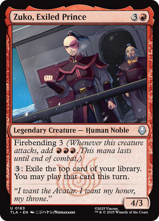 TLA-0163 | Zuko, Exiled Prince | EN  | - | Foil