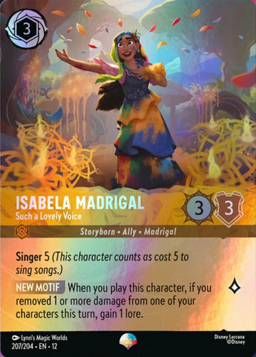 Set12-207 | Isabela Madrigal – Such a Lovely Voice | Uncommon | Foil