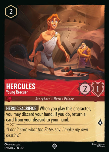 Set12-123 | Hercules – Young Rescuer | Super Rare | Non-Foil