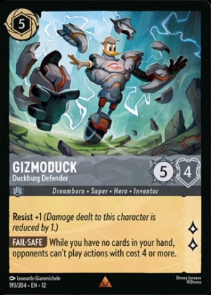 Set12-193 | Gizmoduck – Duckburg Defender | Rare | Non-Foil