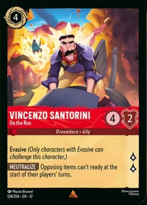 Set12-124 | Vincenzo Santorini – On the Run | Rare | Non-Foil