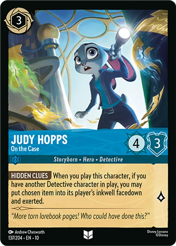 Set 10-137 | Judy Hopps - On the Case | Uncommon