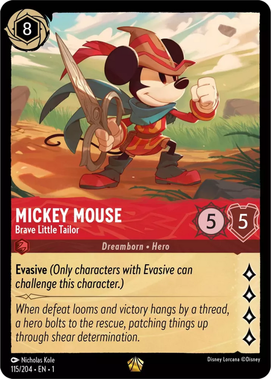 Set 1-115 | Mickey Mouse - Brave Little Tailor |  Legendary