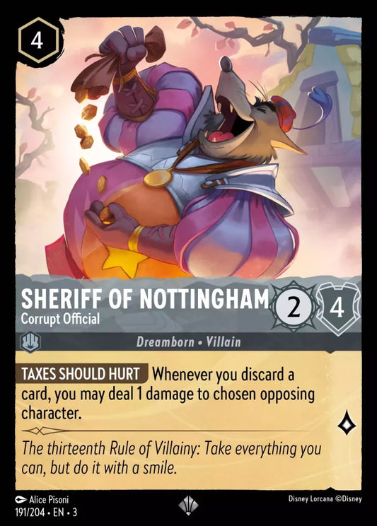 Set 3-191 | Sheriff of Nottingham - Corrupt Official | Super Rare