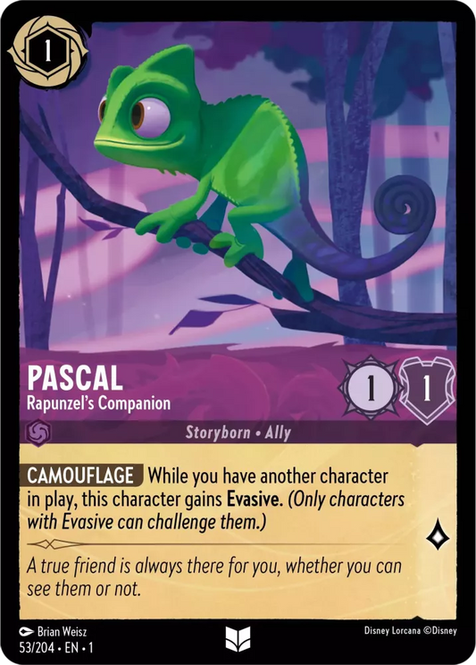 Set 1-053 | Pascal - Rapunzel's Companion |  Uncommon