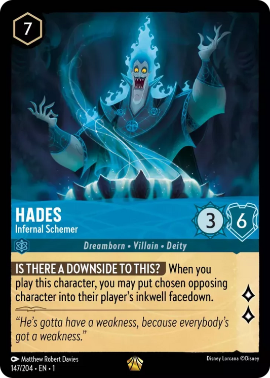 Set 1-147 | Hades - Infernal Schemer |  Legendary