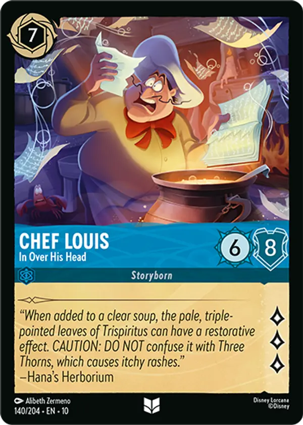 Set 10-140 | Chef Louis - In Over His Head | Uncommon