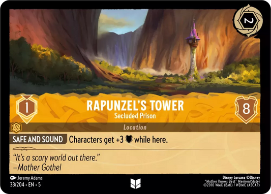 Set 5-033 | Rapunzel's Tower - Secluded Prison | Uncommon