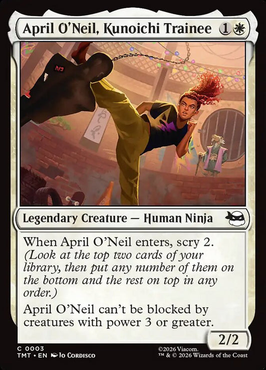 TMT-0003 | April O'Neil, Kunoichi Trainee | EN  | - | Foil