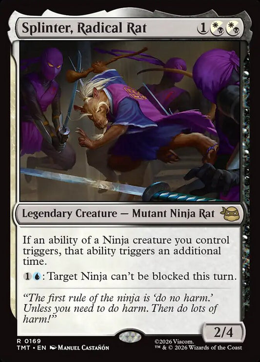 EN | Splinter, Radical Rat| Non-Foil| TMT-169