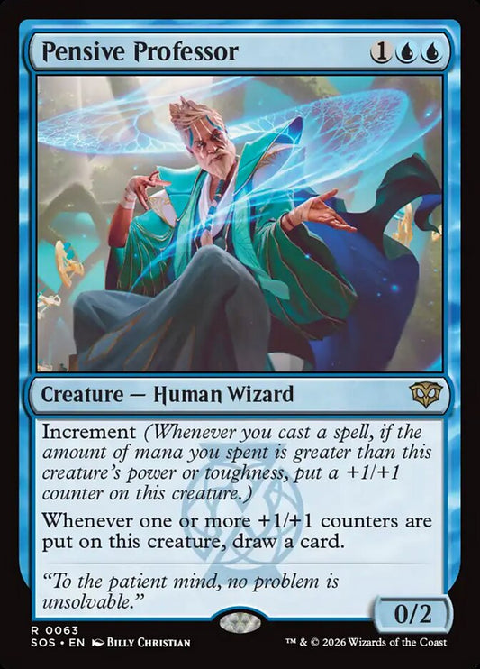 SOS-063  Pensive Professor -EN- R (Non-Foil)