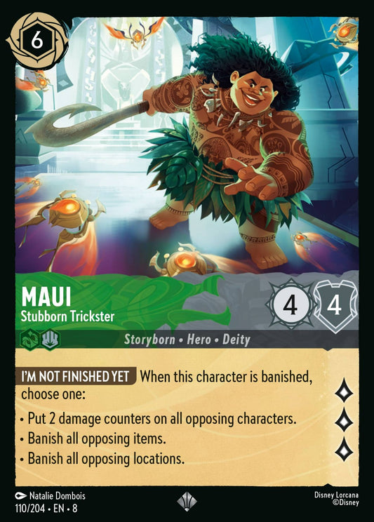 Set 8-110 | Maui - Stubborn Trickster | Super Rare