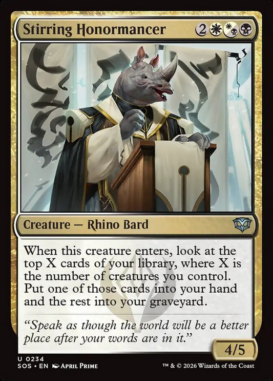 SOS-234 Stirring Honormancer -EN- U (Foil)