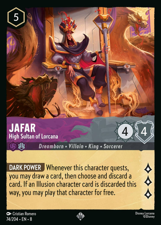 Set 8-074 | Jafar - High Sultan of Lorcana | Super Rare