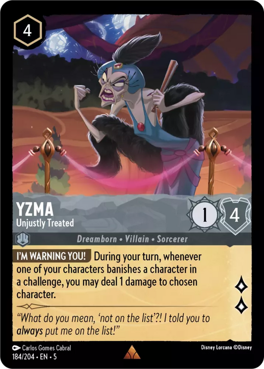 Set 5-184 | Yzma - Unjustly Treated | Rare