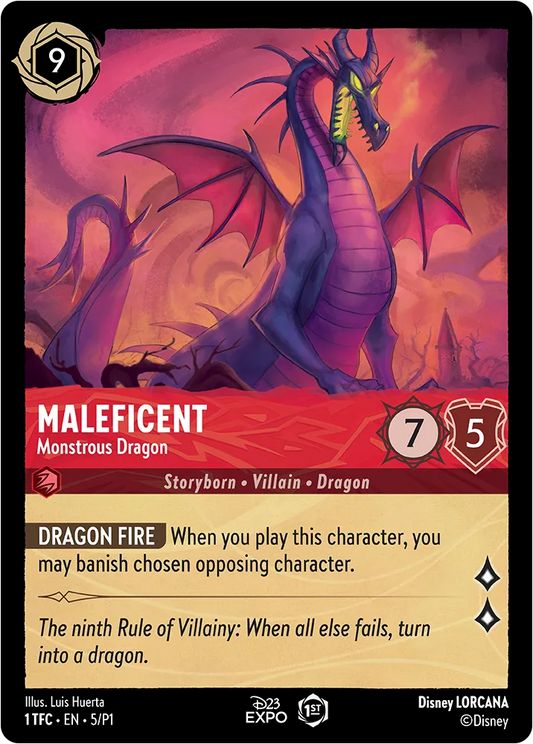 Set 1-113 | Maleficent - Monstrous Dragon |  Legendary