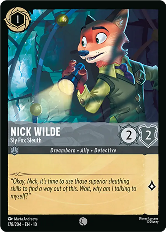 Set 10-178 | Nick Wilde - Sly Fox Sleuth | Common