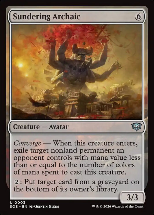 SOS-003 Sundering Archaic -EN- U (Foil)