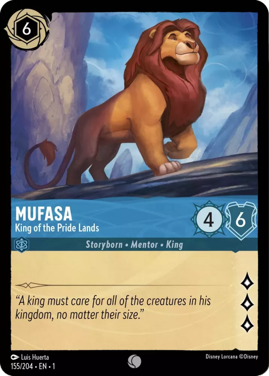 Set 1-155 | Mufasa - King of the Pride Lands |  Common