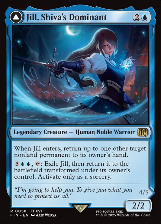 FIN-0058 | Jill, Shiva's Dominant // Shiva, Warden of Ice | EN  | - | Foil