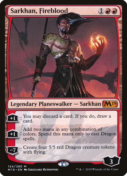 EN | Sarkhan, Fireblood| | M19-154
