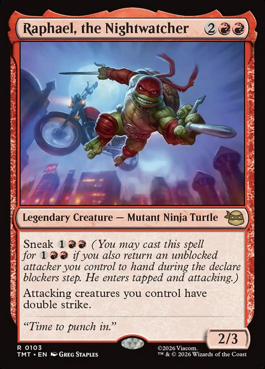 TMT-0103 | Raphael, the Nightwatcher | EN  | - | Foil