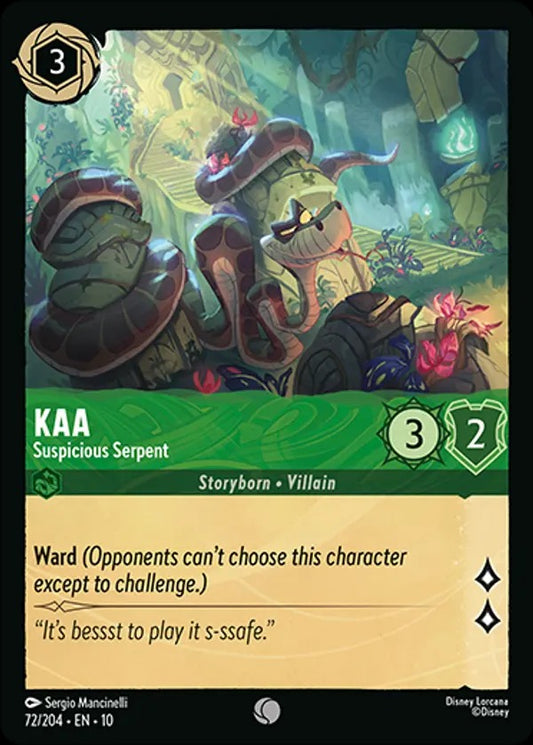 Set 10-072 | Kaa - Suspicious Serpent | Common
