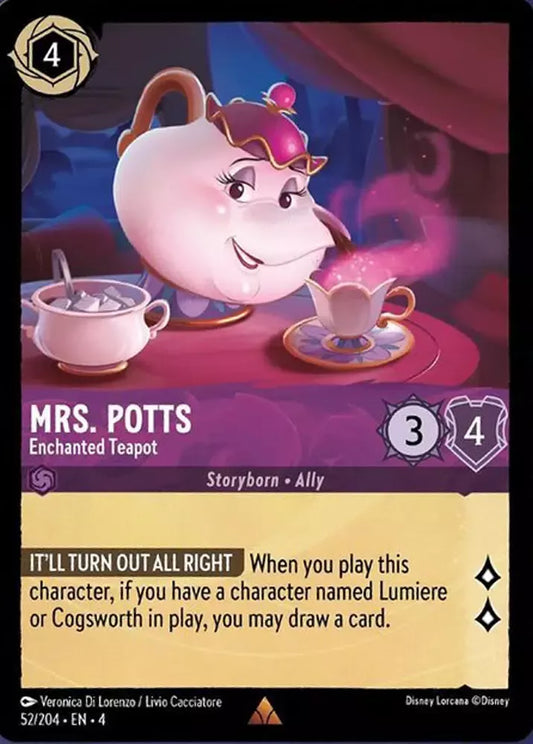 Set 4-052 | Mrs. Potts - Enchanted Teapot | Rare