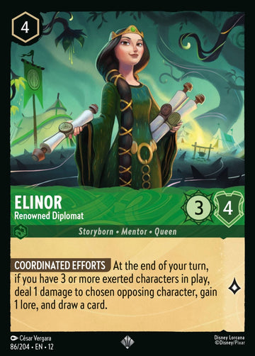 Set12-086 | Elinor – Renowned Diplomat | Super Rare | Foil