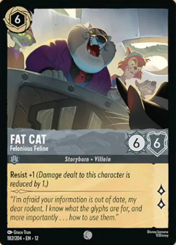 Set12-182 | Fat Cat – Felonious Feline | Common | Non-Foil