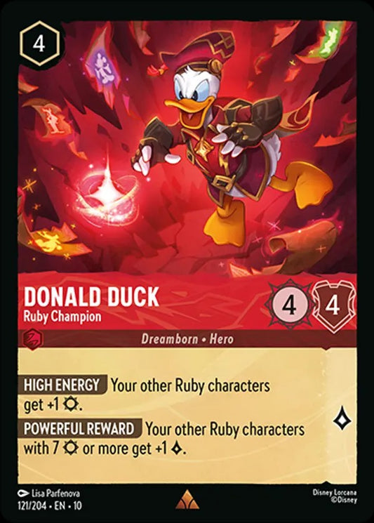 Set 10-121 | Donald Duck - Ruby Champion | Rare