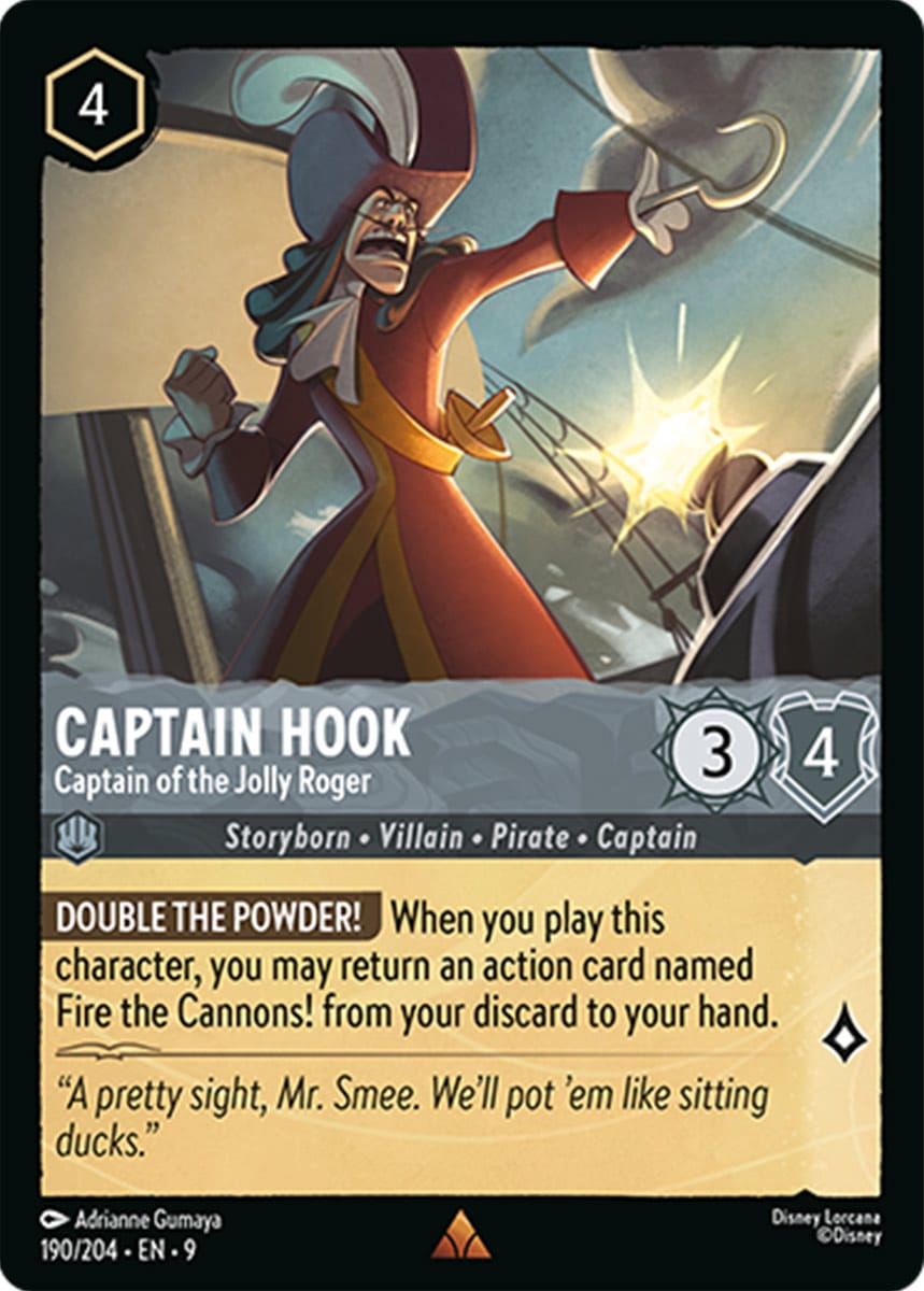 Set 9-190 | Captain Hook - Captain of the Jolly Roger | Rare